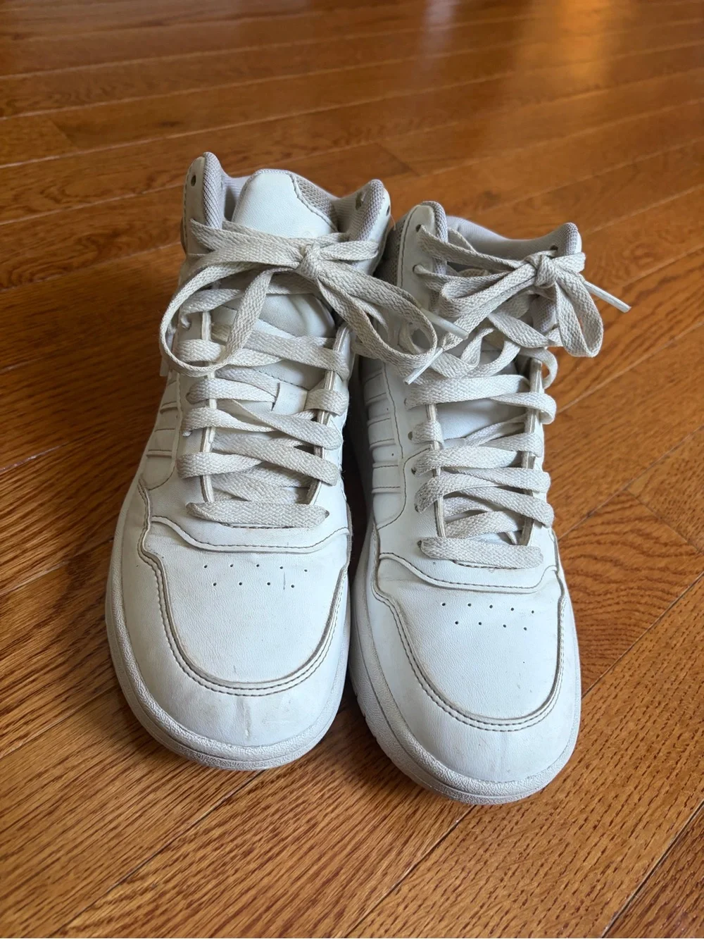Adidas boys mid top basketball shoes